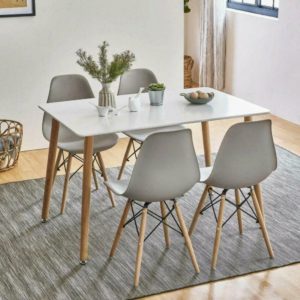 Set jídelního nábytku stůl KARUP + 4ks židle ANDERSON